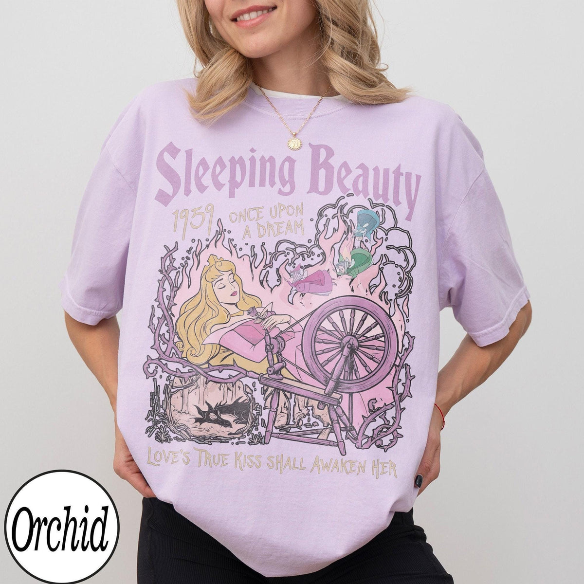 Retro Aurora Princess Sleeping Beauty 1959 — Gildan Sweatshirt fan art by Snagva (2)