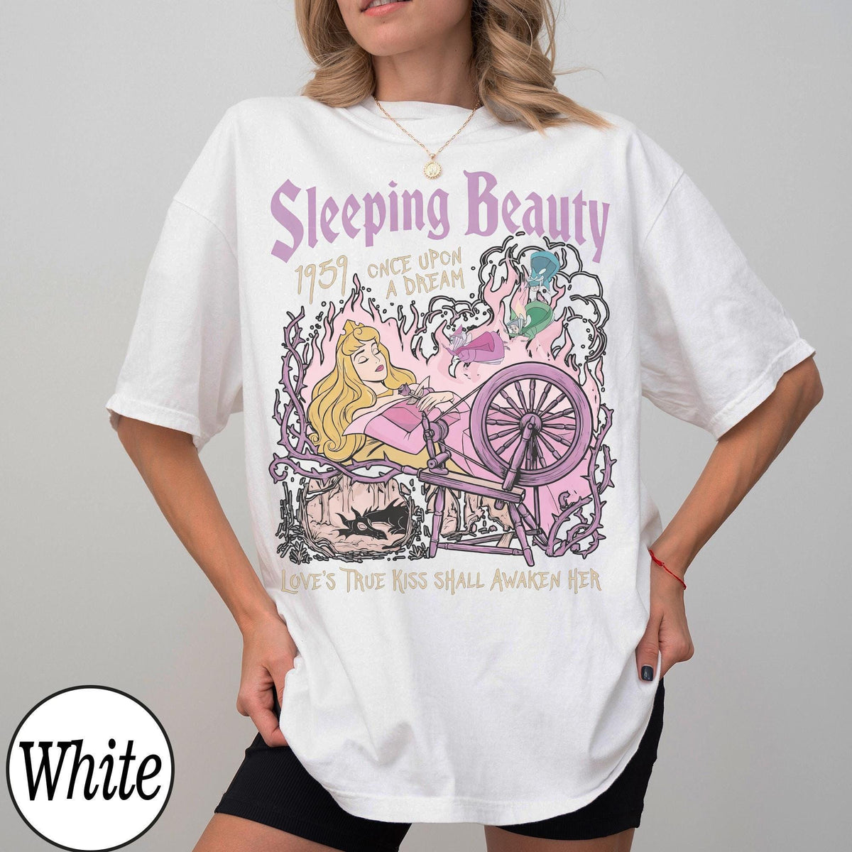 Retro Aurora Princess Sleeping Beauty 1959 — Gildan Hoodie fan art by Snagva (3)