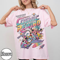 Retro 80s Guardians Cosmic Rewind Mickey Donald Goofy — Comfort Colors Tee fan art by Snagva (3)