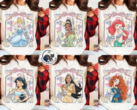 Customized Coquette Bow Disney Princess Castle Comfort Color — Bella+Canvas Tee fan art by Snagva (3)