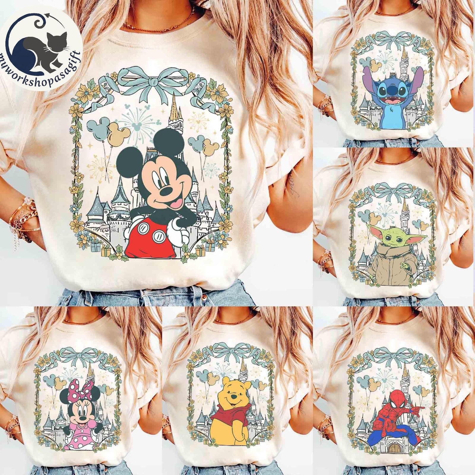 Customize All Characters Disney Magical Castle — Gildan Hoodie fan art by Snagva