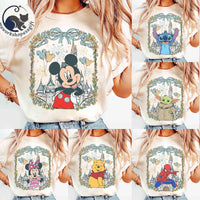 Customize All Characters Disney Magical Castle — Comfort Colors Tee fan art by Snagva