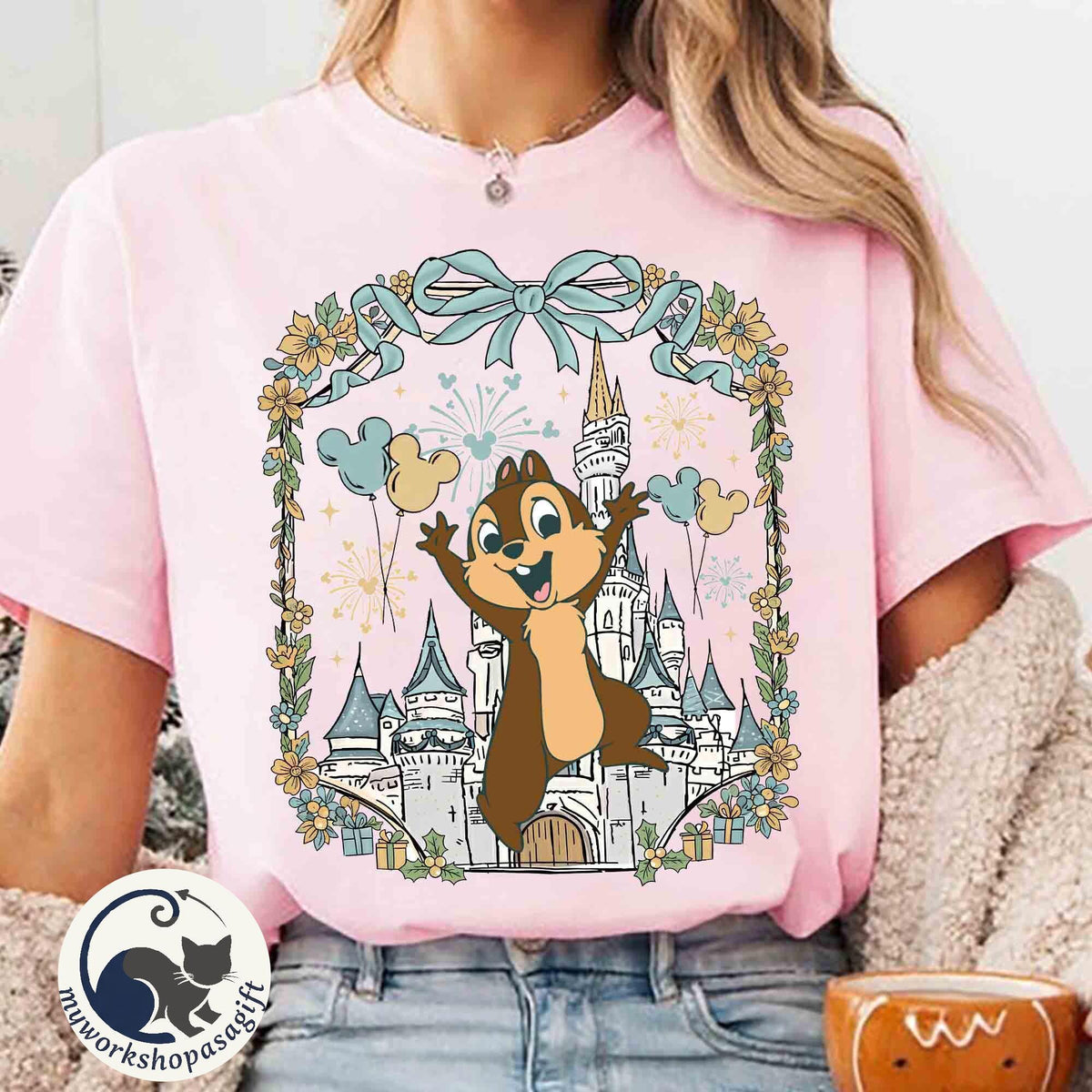 Customize All Characters Disney Magical Castle — Gildan Sweatshirt fan art by Snagva (4)