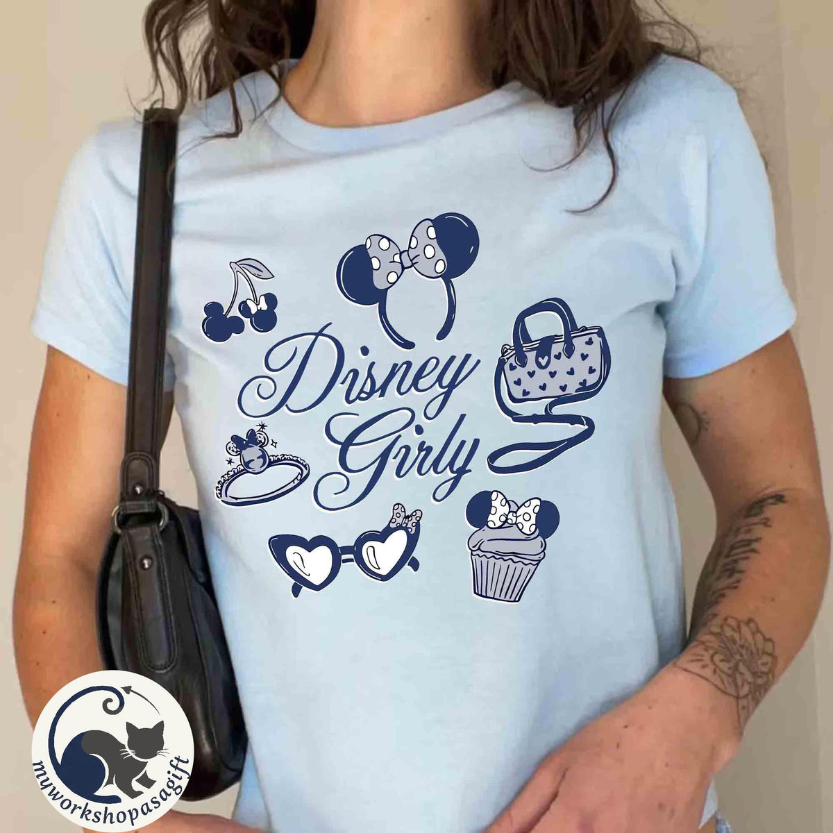 Coquette Disney Girly Magical Castle Baby — Bella+Canvas Tee fan art by Snagva (3)