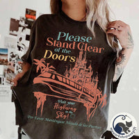 Disney Monorail Please Stand Clear Of The Doors — Comfort Colors Tee fan art by Snagva