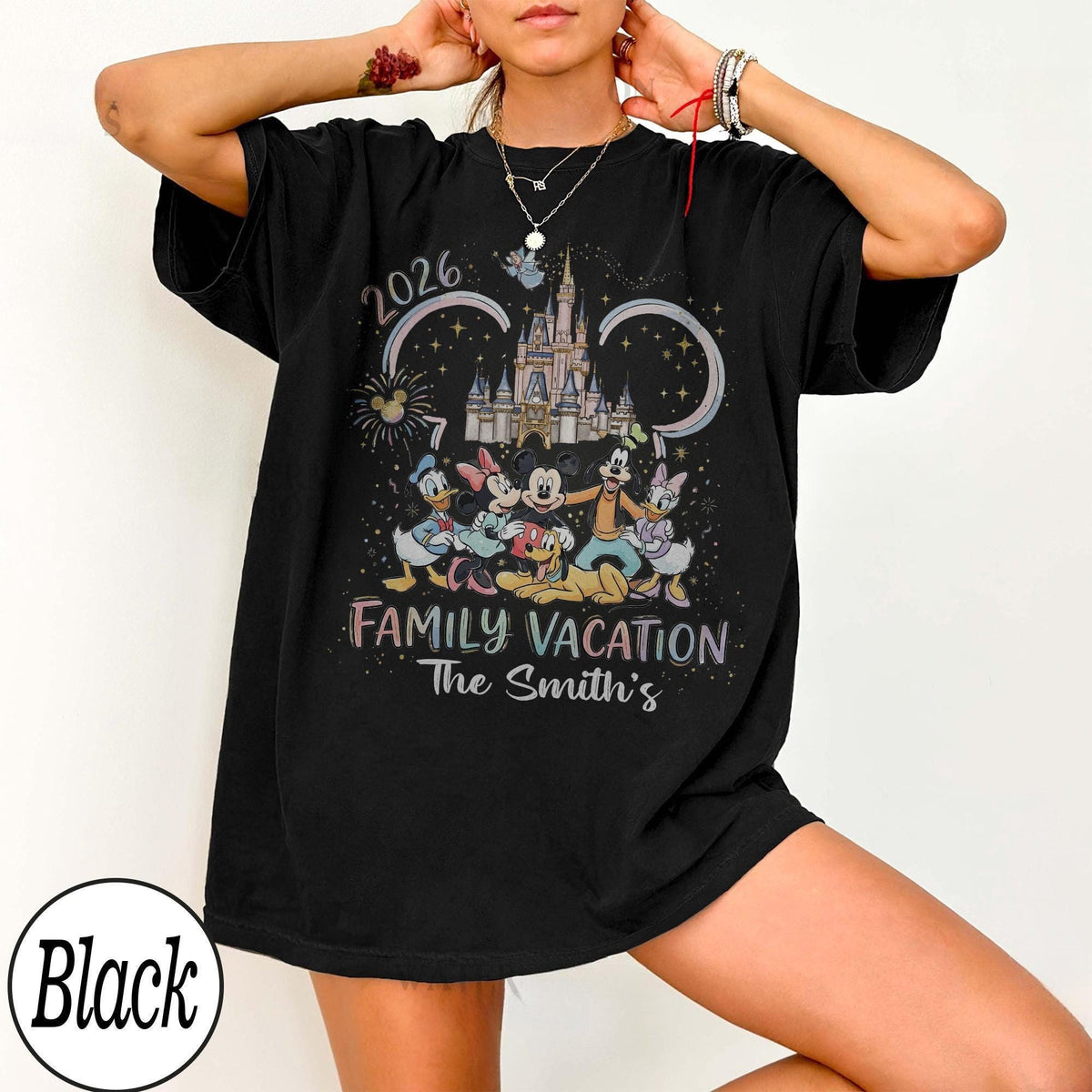 Custom Disney Family Trip 2026 Comfort Colors — Gildan Hoodie fan art by Snagva (4)