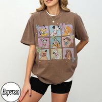 Retro Disney Dogs Characters Sketch — Bella+Canvas Tee fan art by Snagva (2)