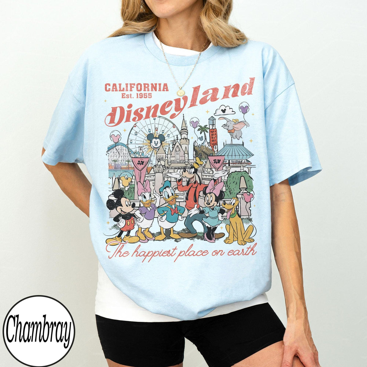 Retro Disneyland Mickey Friends Comfort Colors — Gildan Sweatshirt fan art by Snagva (7)
