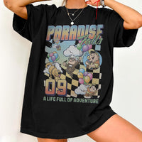 Retro Paradise Falls Up Movie — Bella+Canvas Tee fan art by Snagva