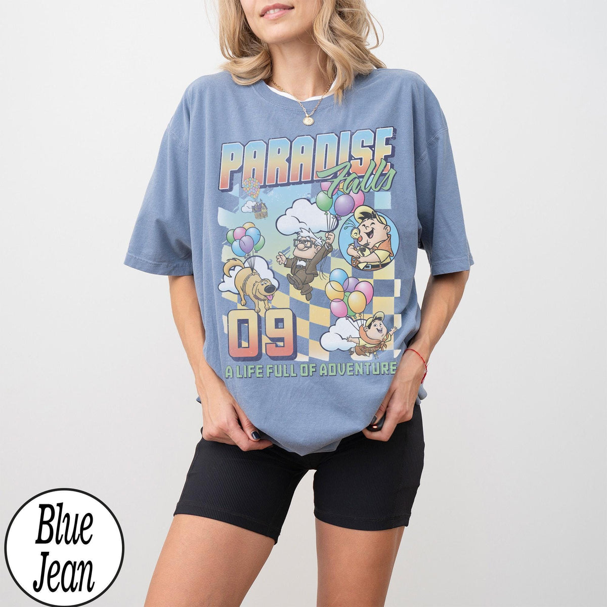 Retro Paradise Falls Up Movie — Gildan Sweatshirt fan art by Snagva (7)