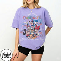 Comfort Colors Disneyworld Est 1971 Patriotic Mickey Friends — Gildan Sweatshirt fan art by Snagva (2)