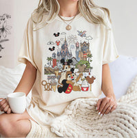 Chip and Dale Disneyland Snack — Comfort Colors Tee fan art by Snagva (5)