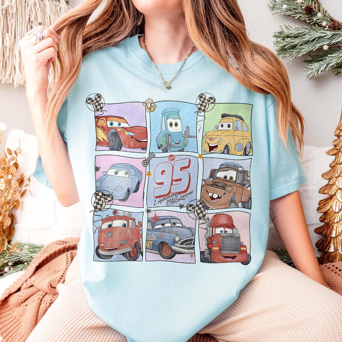 Comfort Colors® Retro Disney Pixar Cars — Gildan Hoodie fan art by Snagva (2)