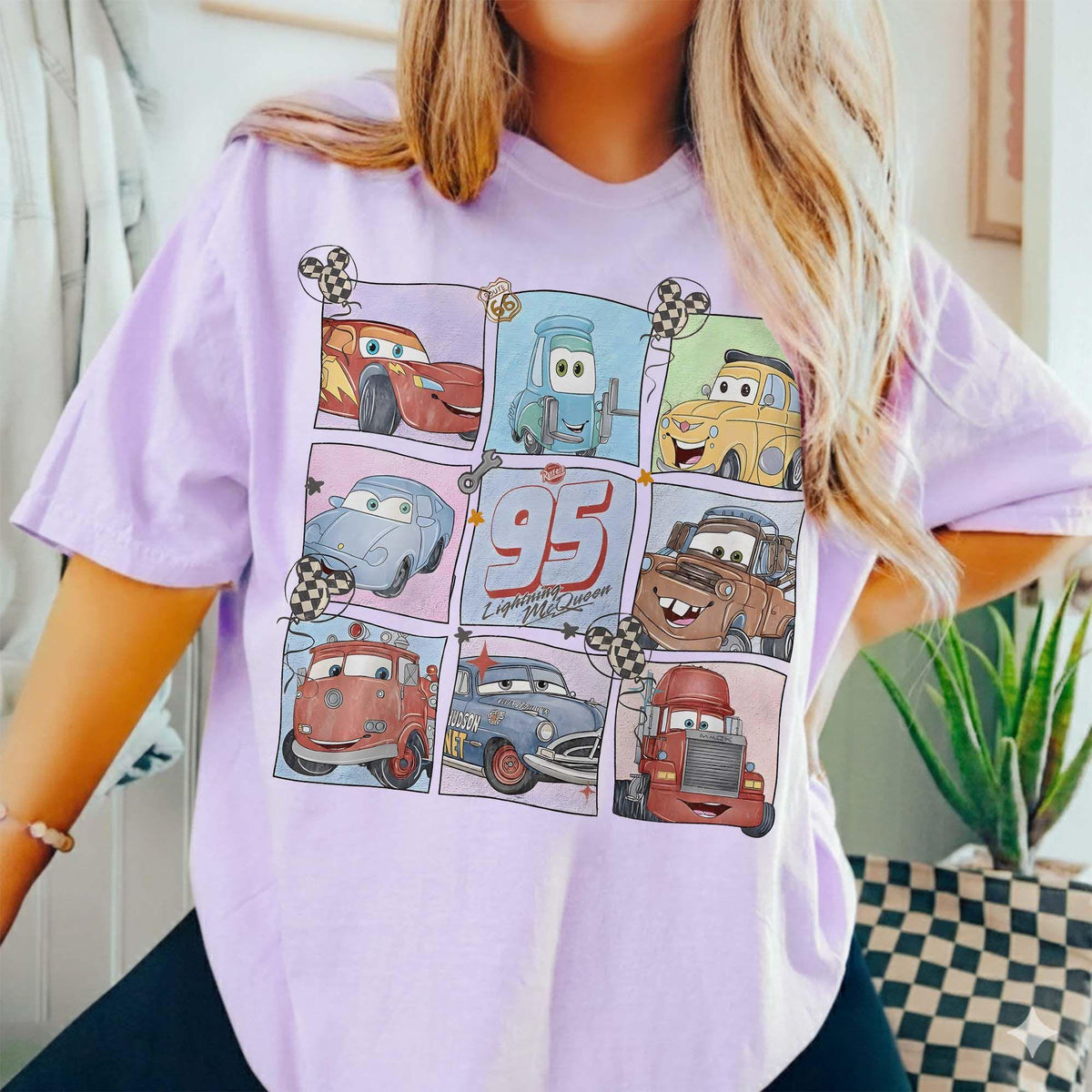 Comfort Colors® Retro Disney Pixar Cars — Gildan Sweatshirt fan art by Snagva (5)