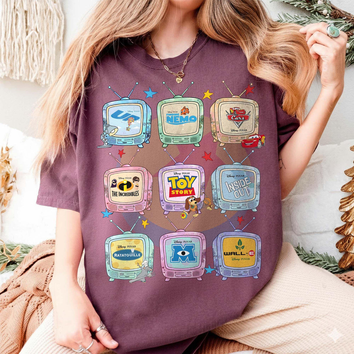 Retro Disney Pixar Movie Television — Gildan Sweatshirt fan art by Snagva (2)