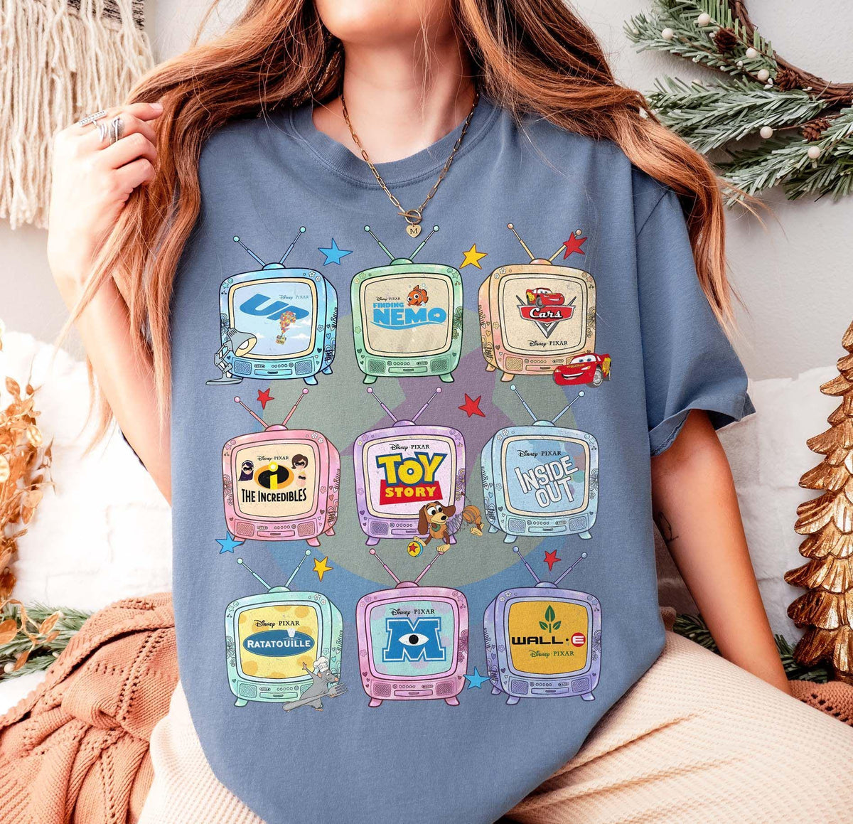 Retro Disney Pixar Movie Television — Gildan Sweatshirt fan art by Snagva (6)