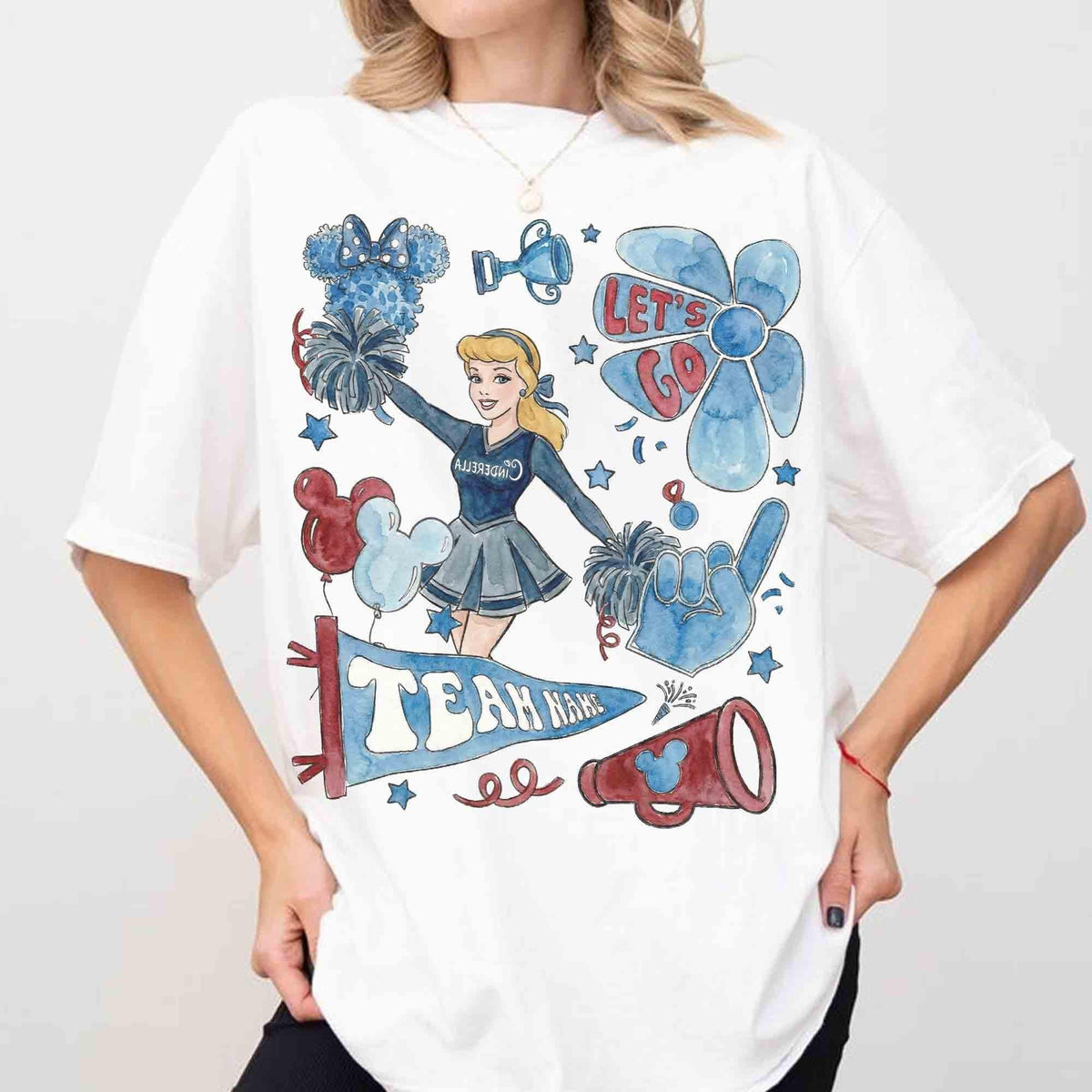 Customize Team Name Cheerleader Princess UCA Nationals — Gildan Hoodie fan art by Snagva (5)