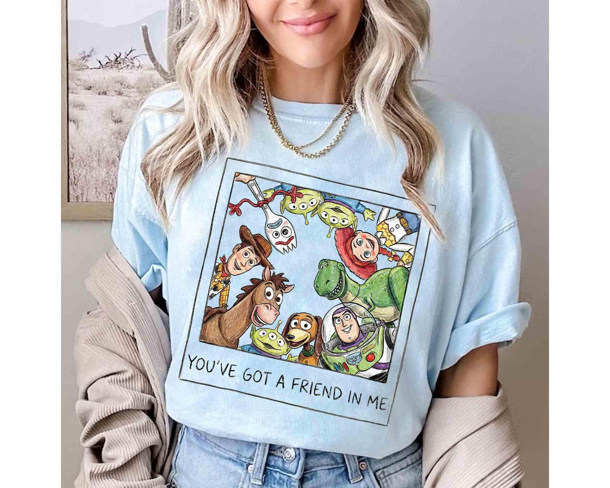 Retro Pixar Toy Story You've Got a Friend in Me Photo — Gildan Hoodie fan art by Snagva (2)