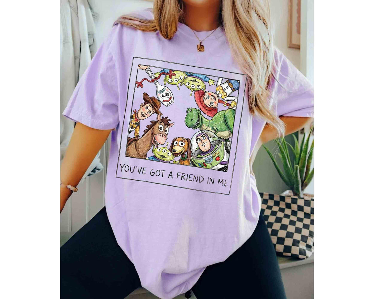 Retro Pixar Toy Story You've Got a Friend in Me Photo — Gildan Sweatshirt fan art by Snagva (4)