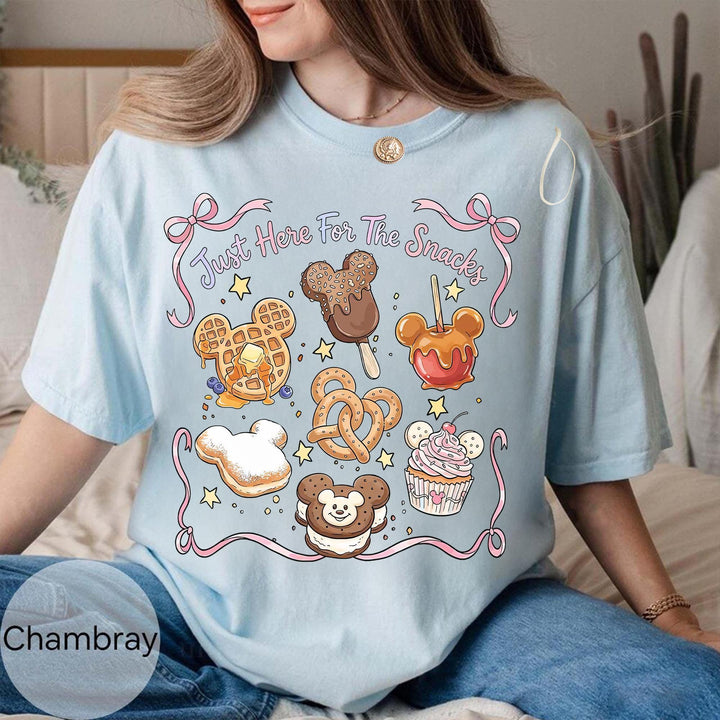Cute Mickey Mouse Treats Coquette Bow — Bella+Canvas Tee fan art by Snagva
