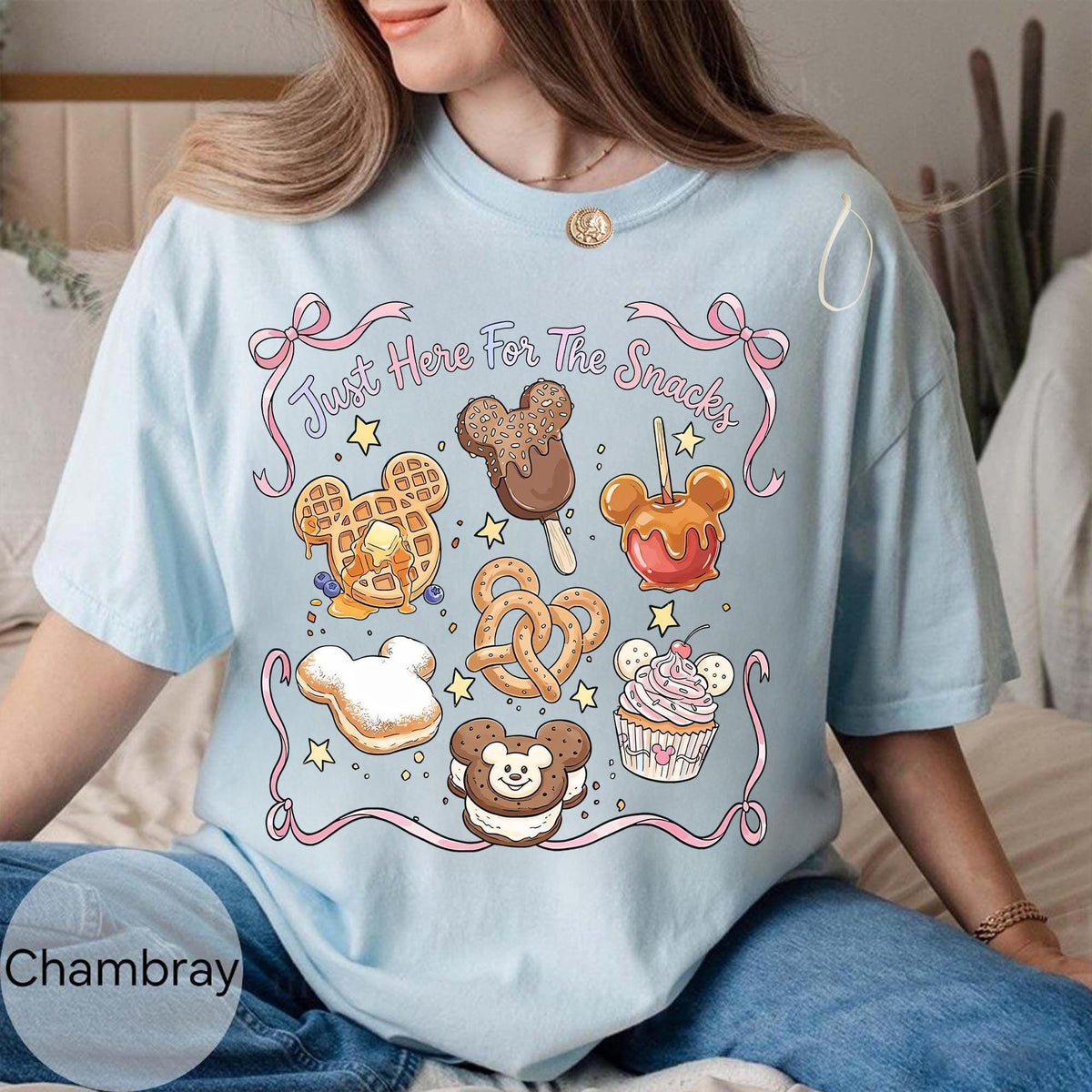 Cute Mickey Mouse Treats Coquette Bow — Gildan Hoodie fan art by Snagva