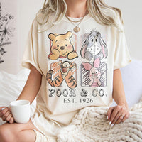 Comfort Colors Retro Pooh and Friends — Gildan Hoodie fan art by Snagva