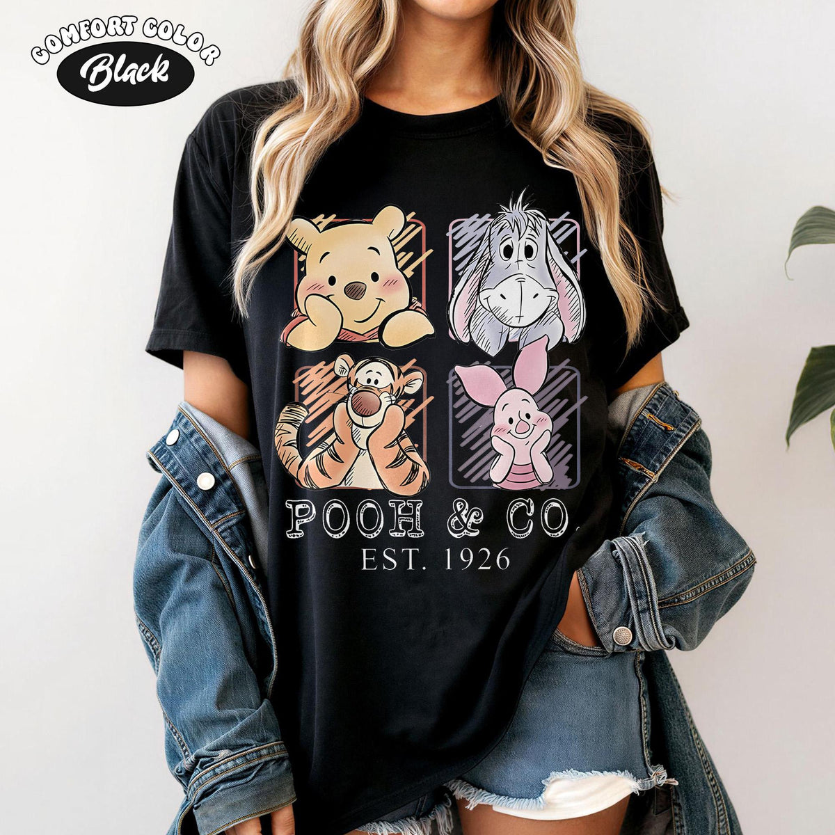 Comfort Colors Retro Pooh and Friends — Comfort Colors Tee fan art by Snagva (4)