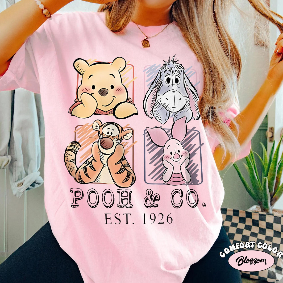Comfort Colors Retro Pooh and Friends — Gildan Hoodie fan art by Snagva (7)