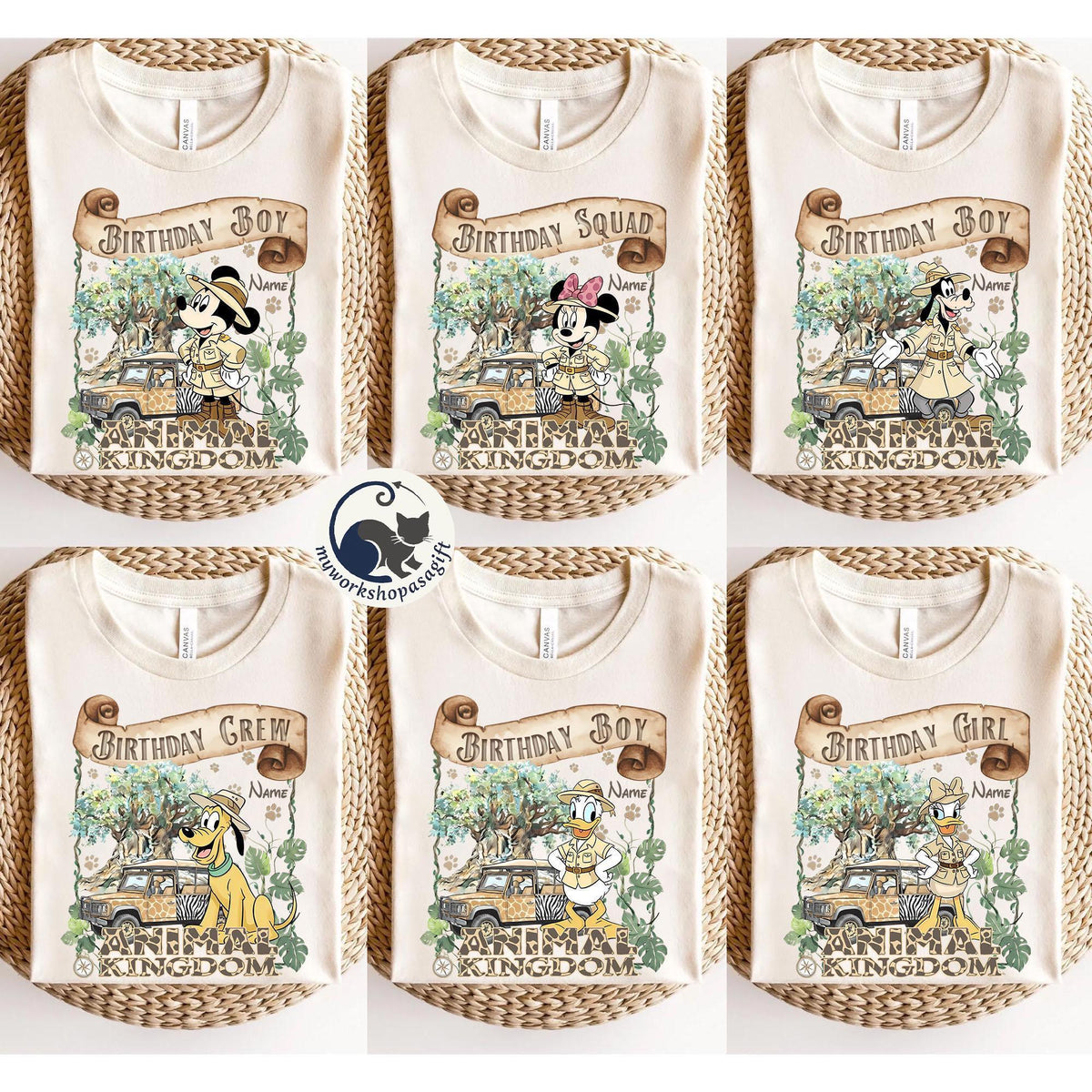 Personalized Mickey Friends Animal Kingdom Birthday — Gildan Hoodie fan art by Snagva (3)