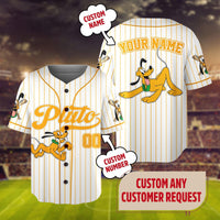 Personalize Disney Mickey & Friends Cute Striped White — Gildan Sweatshirt fan art by Snagva (7)