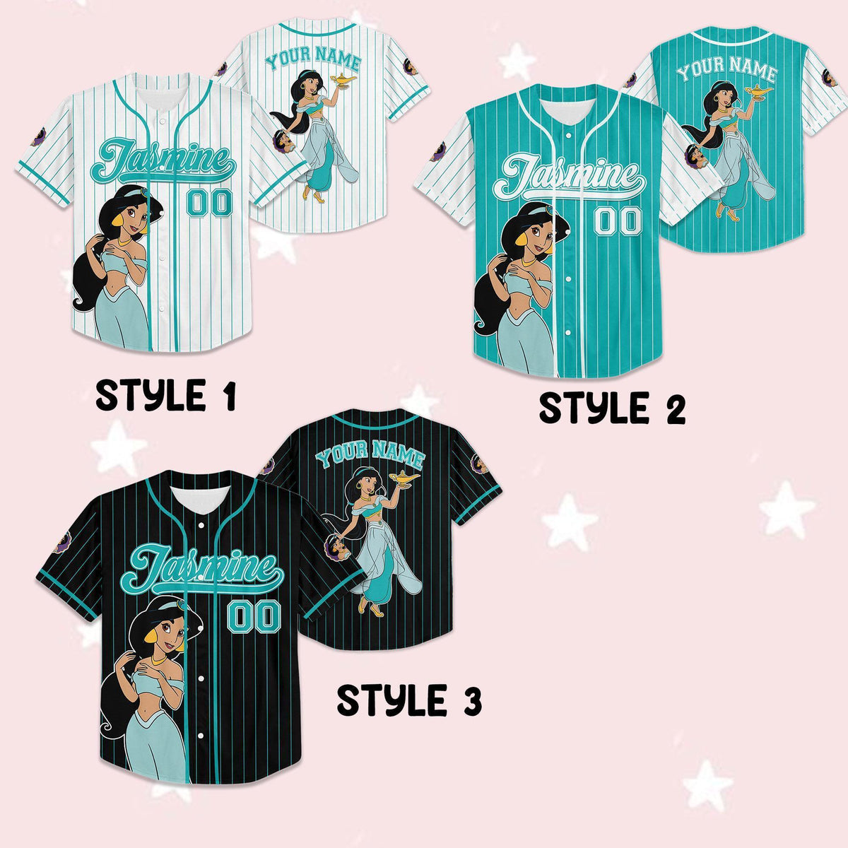 Custom Disney Princess Jasmine Aladdin Simple — Gildan Hoodie fan art by Snagva (2)