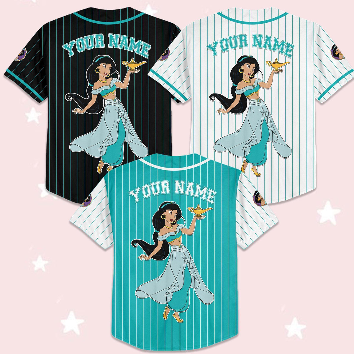 Custom Disney Princess Jasmine Aladdin Simple — Gildan Sweatshirt fan art by Snagva (4)