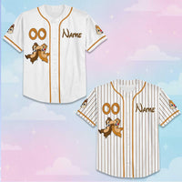 Personalized Chip and Dale Birthday Baseball — Bella+Canvas Tee fan art by Snagva (3)
