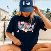 250th Anniversary USA Map — Comfort Colors Tee fan art by Snagva (4)