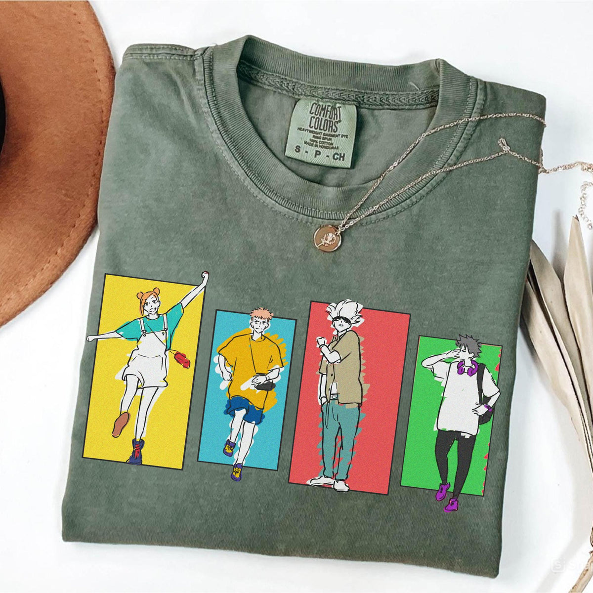 Jujutsu Kaisen Friends — Comfort Colors Tee fan art by Snagva (2)