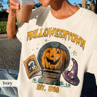 Retro Halloween Town Est 1988 Pumpkin — Bella+Canvas Tee fan art by Snagva