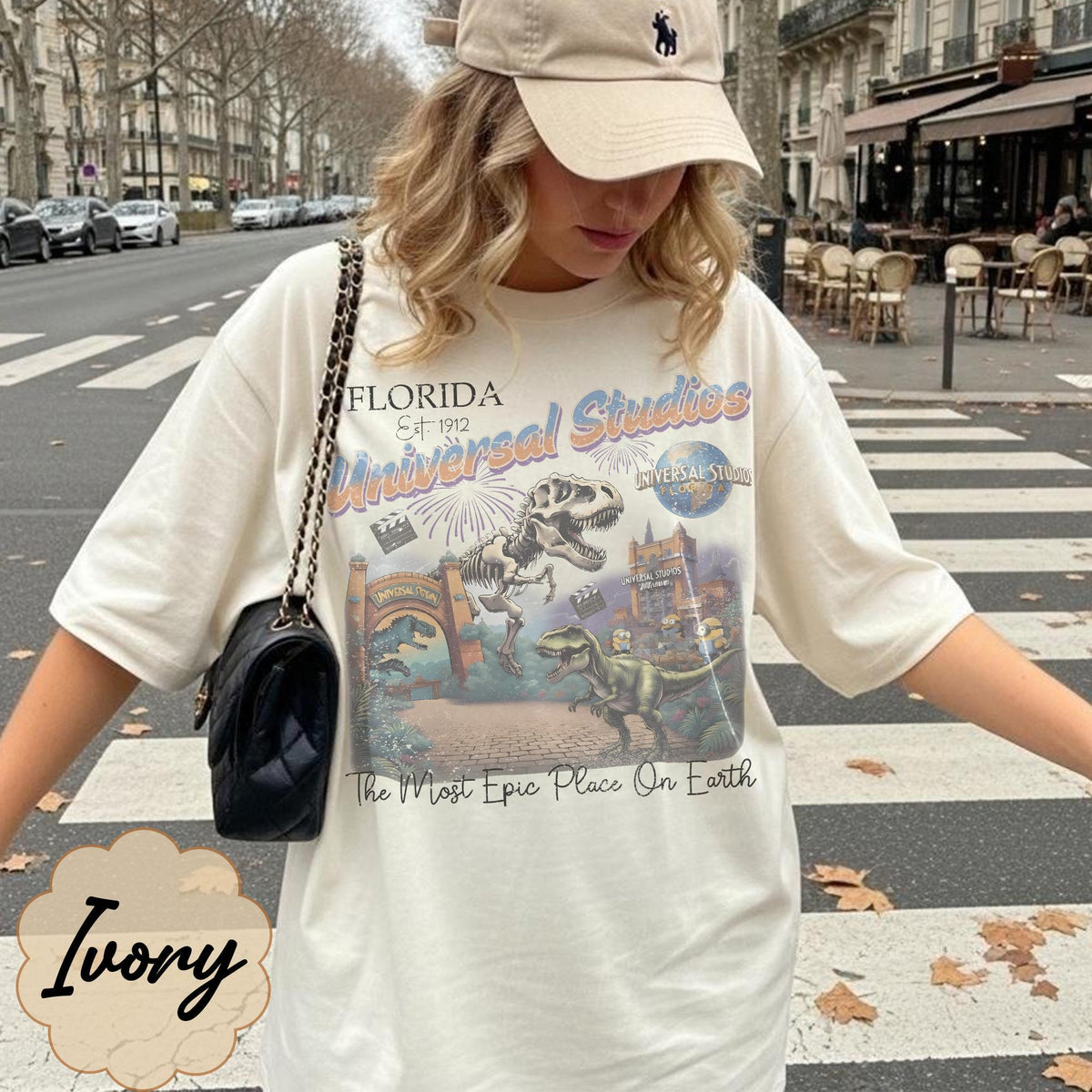Retro Jurassic Park Dinosaur — Bella+Canvas Tee fan art by Snagva (2)
