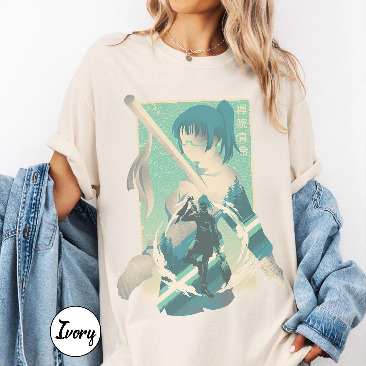 Zenin Maki Anime — Comfort Colors Tee fan art by Snagva (3)