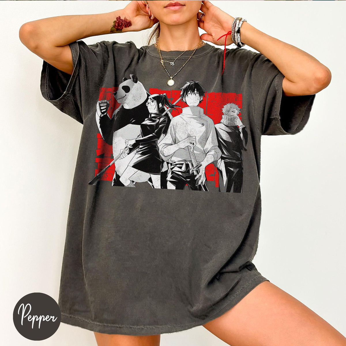 Jujutsu Kaisen Anime — Gildan Sweatshirt fan art by Snagva (2)