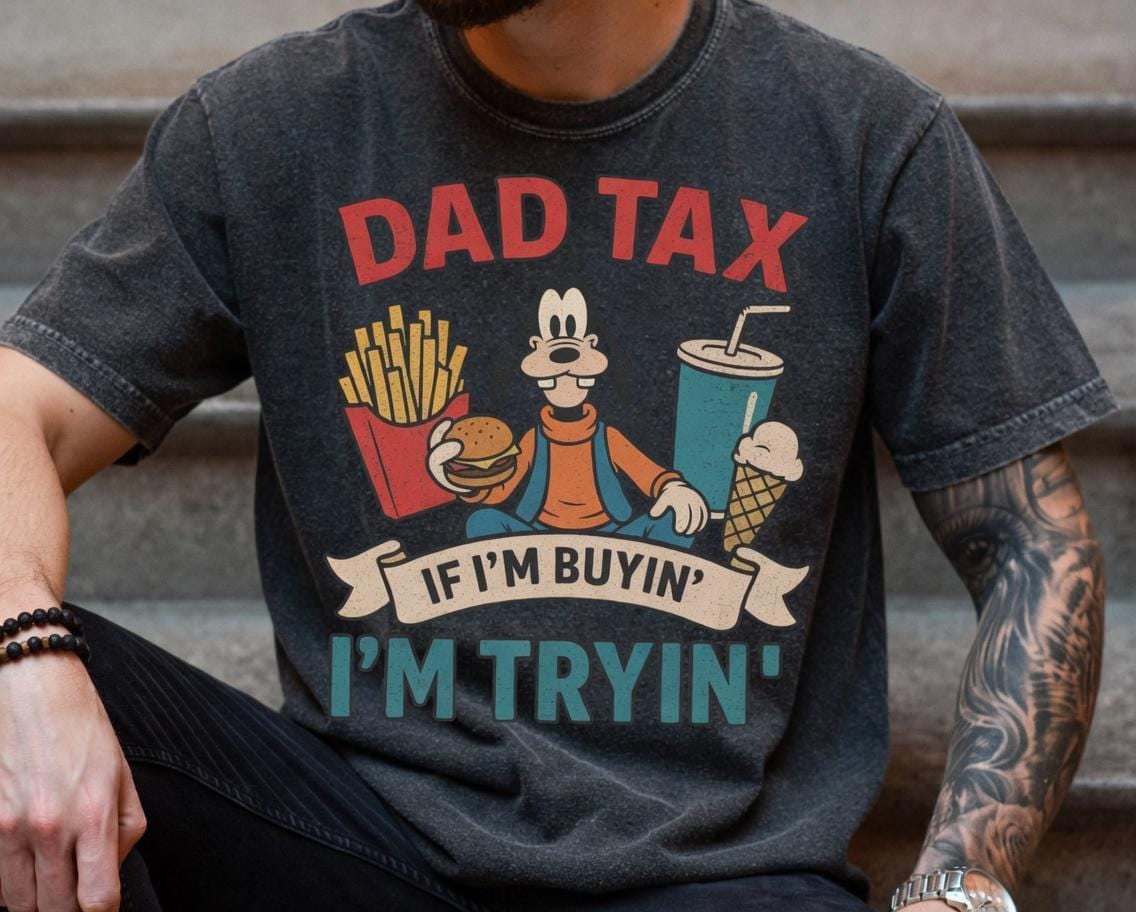 Retro Goofy Dad Tax — Comfort Colors Tee fan art by Snagva (3)