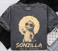Retro Dadzilla Sonzilla — Gildan Sweatshirt fan art by Snagva (2)