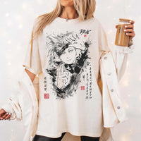 Gojo Anime Inkart — Gildan Hoodie fan art by Snagva (4)