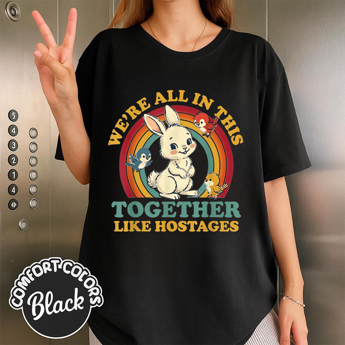 We're All In This Together — Bella+Canvas Tee fan art by Snagva (3)