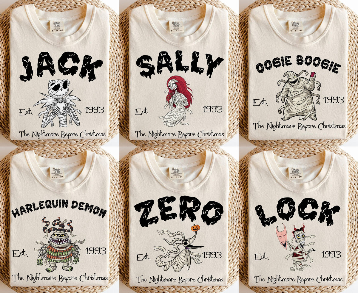 Nightmare Before Christmas — Comfort Colors Tee fan art by Snagva