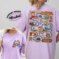 Two Sided Pixar Cars Radiator Springs Map — Gildan Hoodie fan art by Snagva (7)