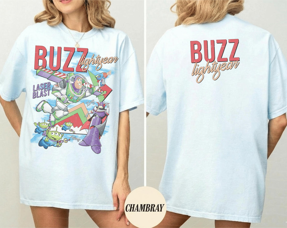 Retro Buzz Lightyear Comfort Colors — Gildan Hoodie fan art by Snagva (2)