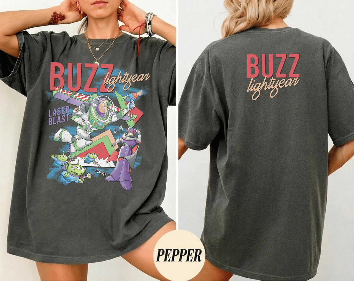 Retro Buzz Lightyear Comfort Colors — Gildan Sweatshirt fan art by Snagva (5)