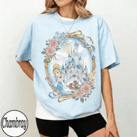 Cinderella Watercolor Castle — Gildan Sweatshirt fan art by Snagva (4)