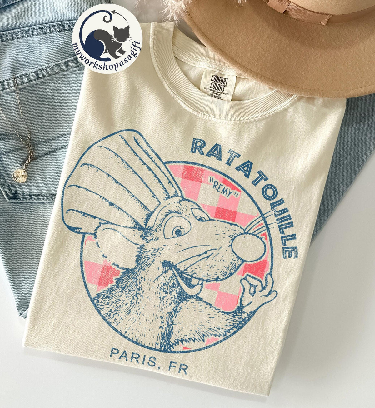 Ratatouille Remy Comfort Colors — Gildan Hoodie fan art by Snagva (3)