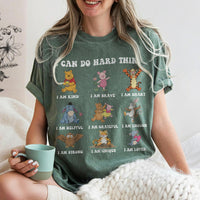Comfort Colors I Can Do Hard Things Winnie The Pooh — Bella+Canvas Tee fan art by Snagva (3)